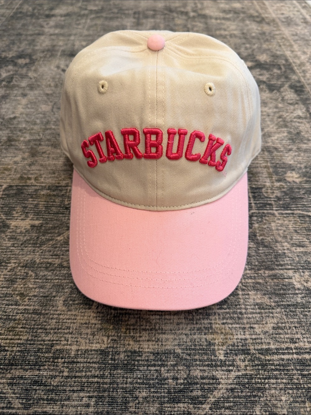 Starbucks Beige and Pink Baseball Cap